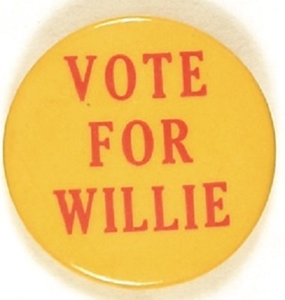 Vote for Willie Misspelled Willkie Pin