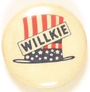Willkie Uncle Sam Top Hat Celluloid