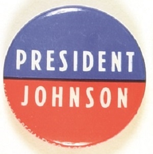 President Johnson RWB 1968 Celluloid