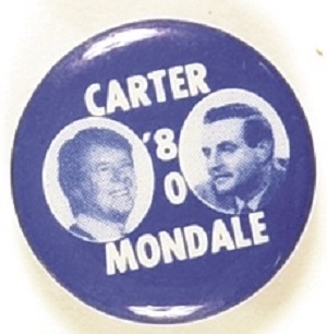 Carter, Mondale 1980 Blue Jugate
