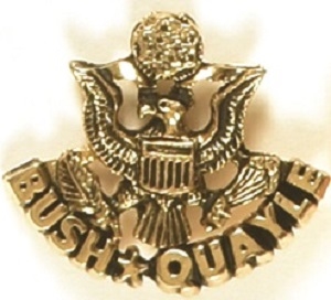 Bush, Quayle Eagle Pin