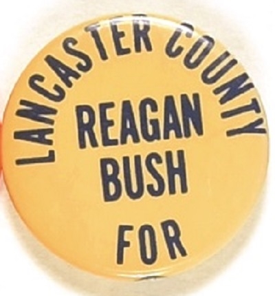 Lancaster County for Reagan, Bush 1980