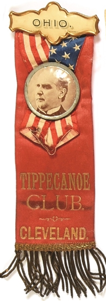McKinley Tippecanoe Club of Cleveland Ribbon