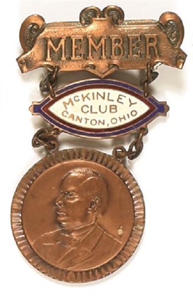 McKinley Club of Canton, Ohio Badge