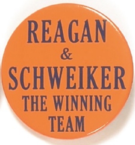 Reagan and Schweiker the Winning Team
