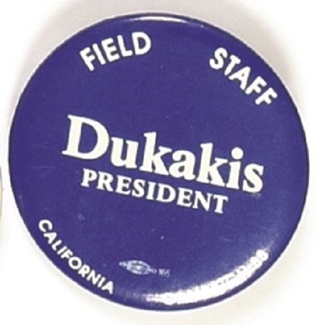 Dukakis California Field Staff