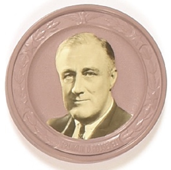 Franklin Roosevelt Unusual Plastic Plaque