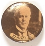 John W. Davis for President Sepia Pin
