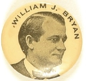 William J. Bryan Early Photo Celluloid