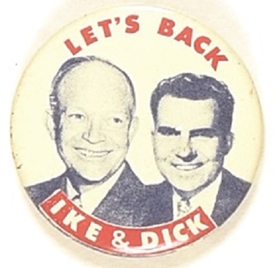 Lets Back Ike and Dick 1956 Jugate