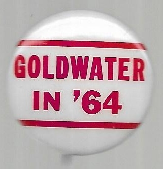 Goldwater in 64 Red, White Celluloid