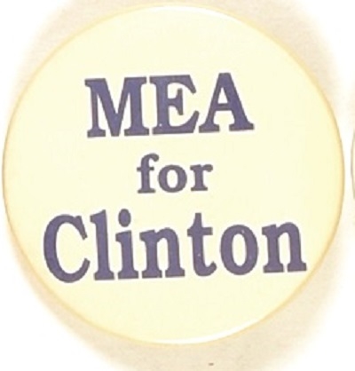MEA (Michigan Education Association) for Clinton