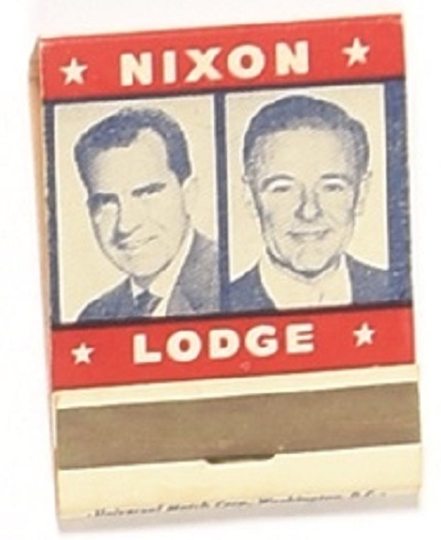 Nixon, Lodge Jugate Matchbook