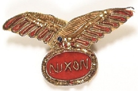 Nixon Embroidered Eagle Pin