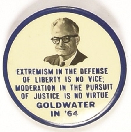 Goldwater Extremism Pin