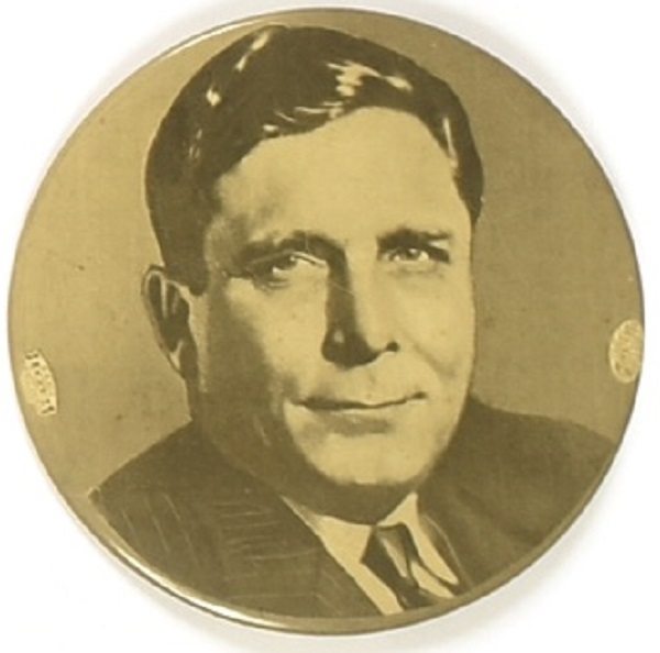 Wendell Willkie Large Litho Picture Pin