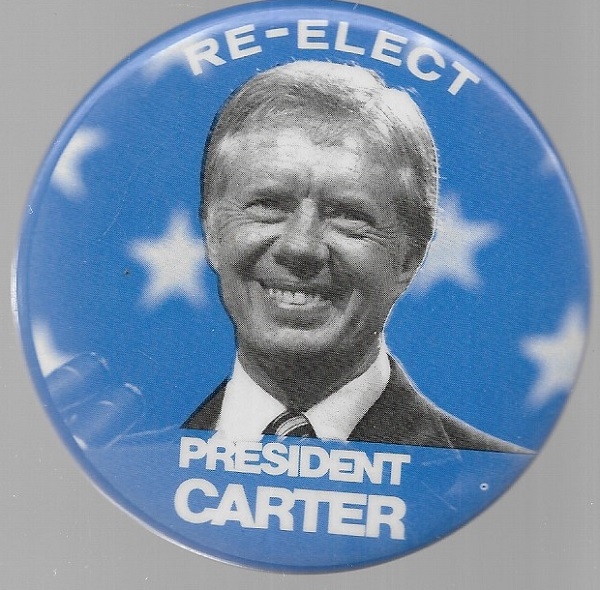Re-Elect Carter Blue Stars Celluloid