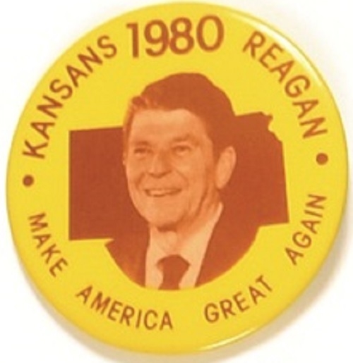 Reagan Kansas 1980 Celluloid