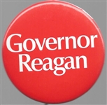 Governor Reagan 1970 Red 2 1/4 Inch Pin 
