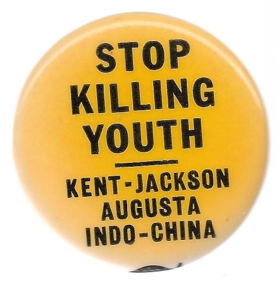 Stop Killing Youth Vietnam War Pin 