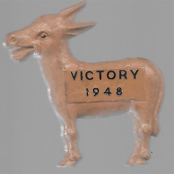 Truman Democratic Donkey Victory 1948 