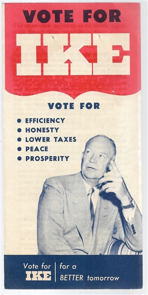 Vote for Ike Pamphlet 