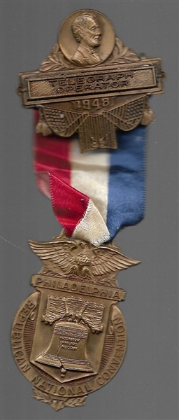 Dewey 1948 Telegraph Operator Badge 