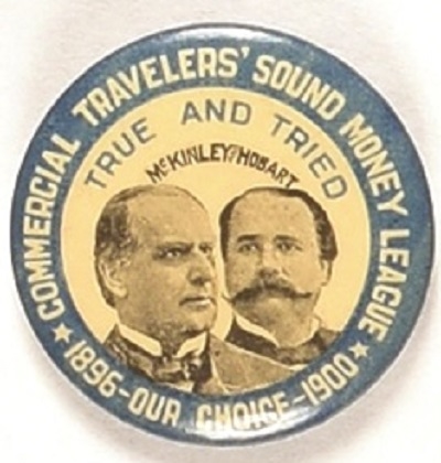 McKinley, Hobart Commercial Travelers Sound Money League Jugate