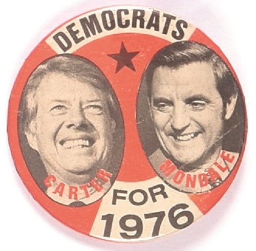 Carter, Mondale Democrats for 1976 Jugate