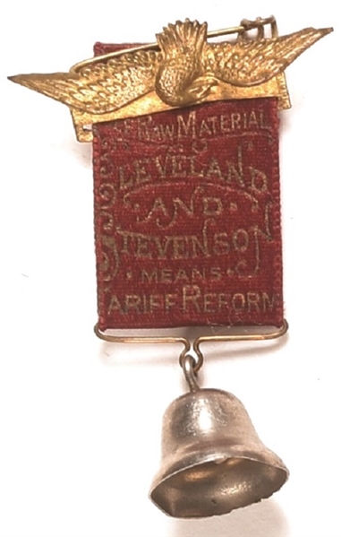 Cleveland Pin, Ribbon, Brass Bell