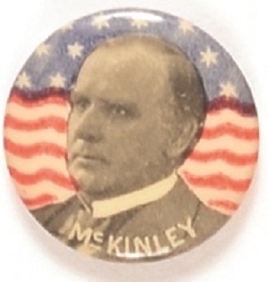 McKinley Small Stars and Stripes Celluloid