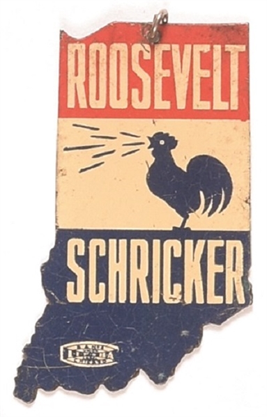 Roosevelt, Schricker Indiana Coattail