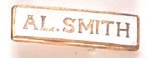 Al Smith Gold, White Enamel Pin
