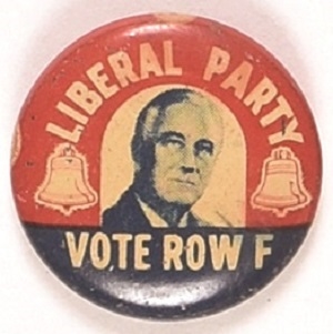 Franklin Roosevelt Liberal Party Vote Row F