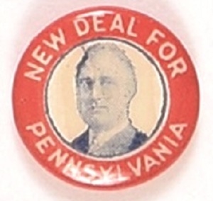 Franklin Roosevelt Pennsylvania New Deal
