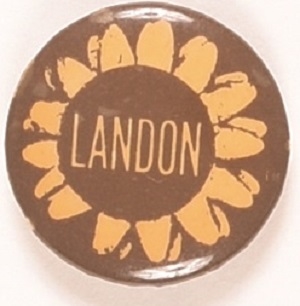 Landon Brown and Yellow Sunflower Pin