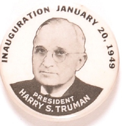 Truman 1949 Inaugural Pin