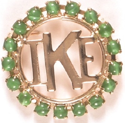 Ike Jewelry Brooch, Green Design