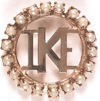 Ike Jewelry Brooch, White Design