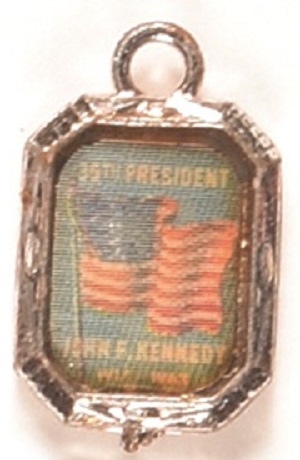 John F. Kennedy Memorial Flasher Charm