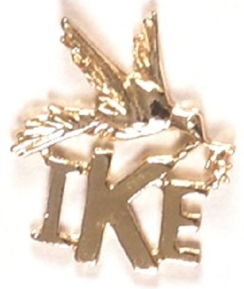 Eisenhower, Ike Dove Clutchback Jewelry Pin