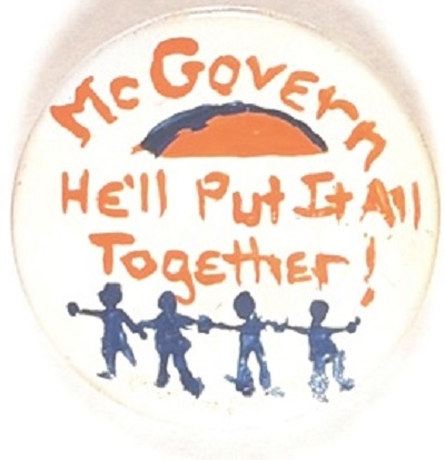 McGovern Put It Together Hand-Painted Pin