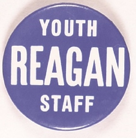 Reagan Youth Staff 1 1/2  Inch Celluloid from 1976