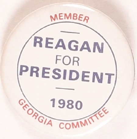 Reagan for President Georgia Committee Scarce Pin
