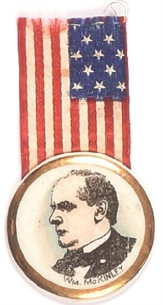 McKinley Porcelain Badge