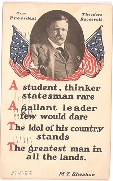 Theodore Roosevelt Poetic Postcard
