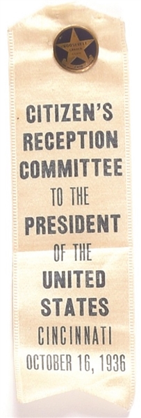 FDR Ohio Citizens Reception Committee Ribbon