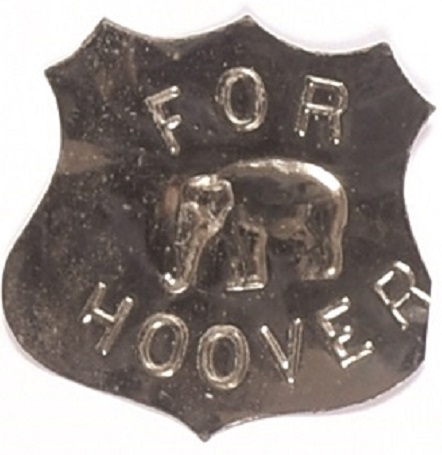 For Hoover Metal Campaign Badge