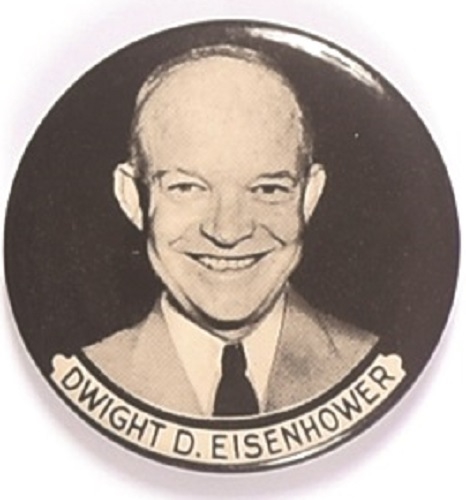 Eisenhower Black and White Celluloid