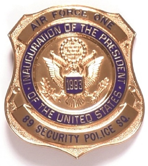 Clinton Air Force One Badge